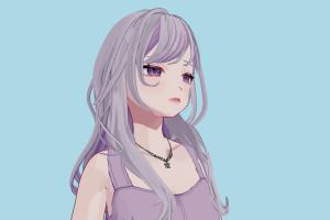 VRM Girl vrm, vrm models, vrchat, booth, female, girl, hentai, characters, animated, rigged